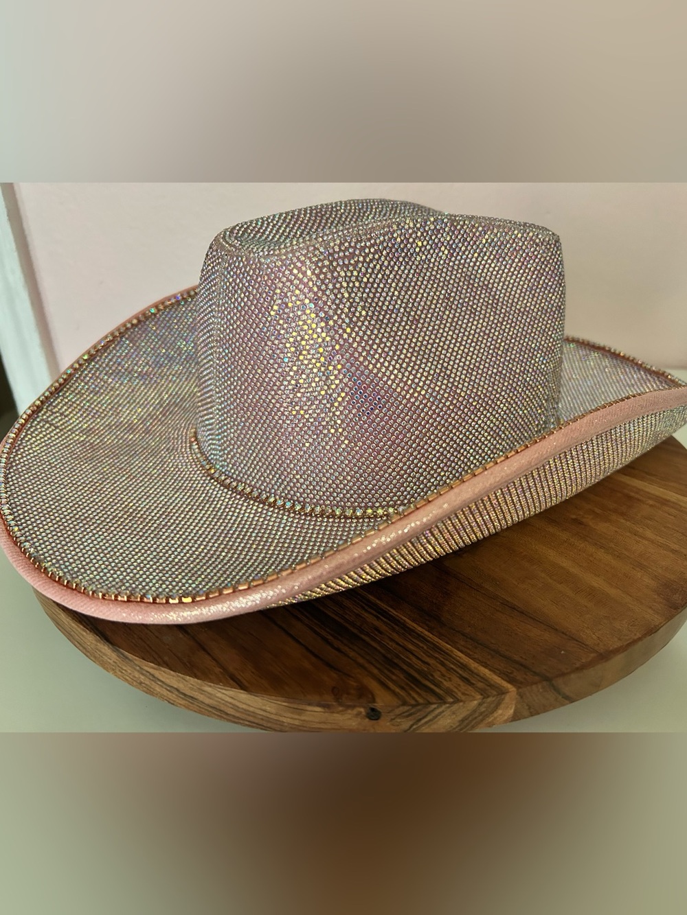Embellished Pink Rhinestone Cowboy Hat